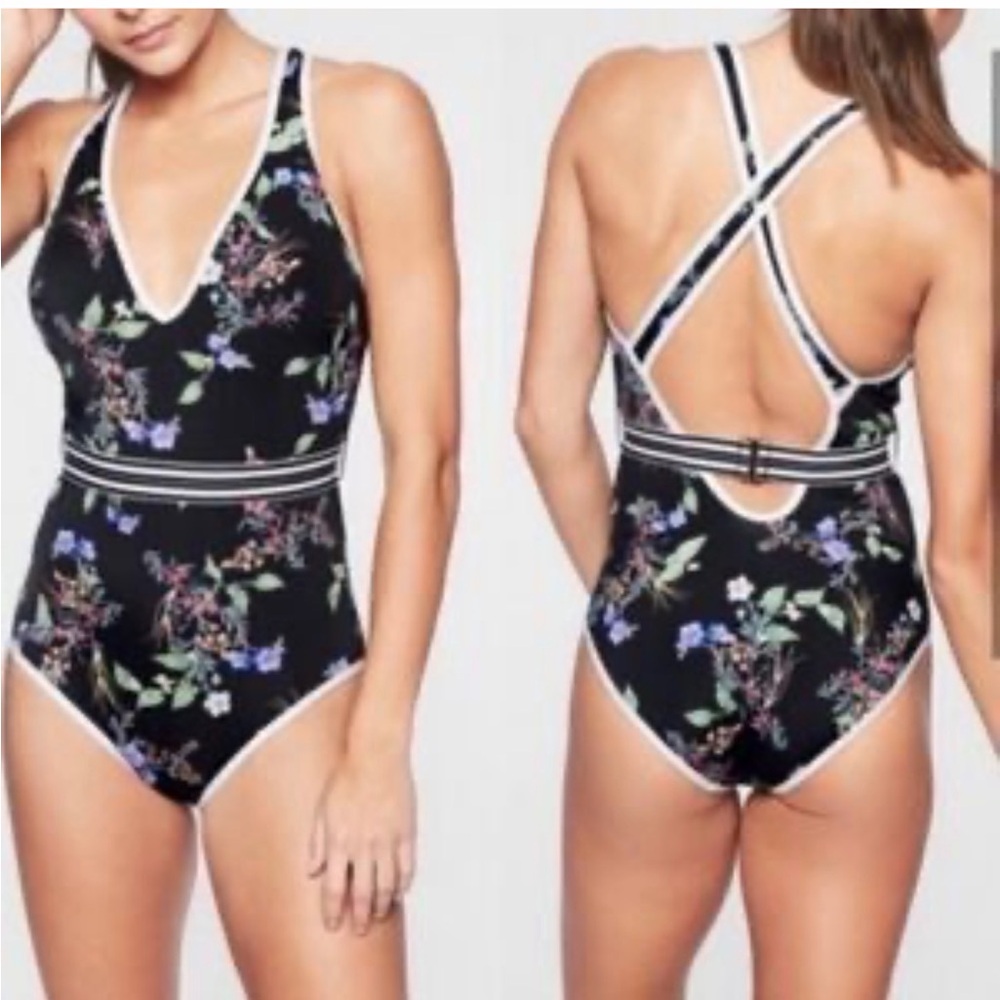 Athleta Gold Coast Floral Swimsuit